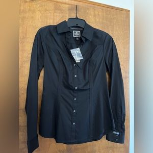 Black Button Down Collared Shirt